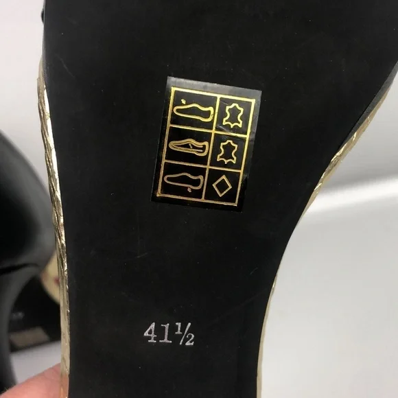 NWOB Shoes of Prey Stiletto Platform Heel Open Toe Ankle Strap Leather Black 10 - Picture 8 of 14